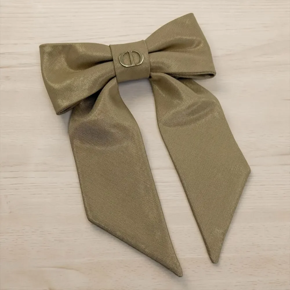 Dior Large Twist Bow Hair Clip